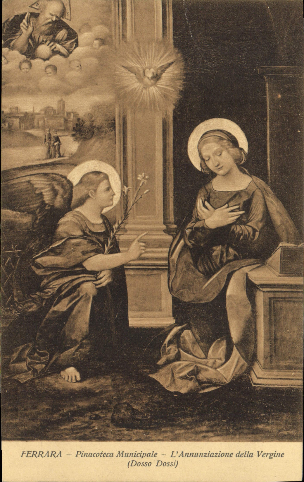 CPA Ferrara Pinacoteca Municipale l'Annuziazione della Vergine Dossa Dossi 