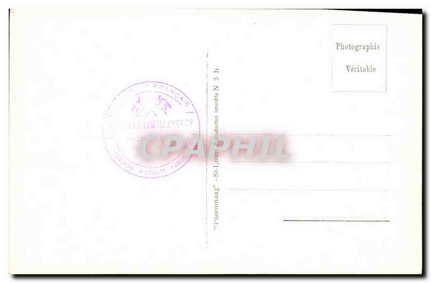 CPA Cimetiere Militaire au Silberloch Vieil Armand  — Rückseite