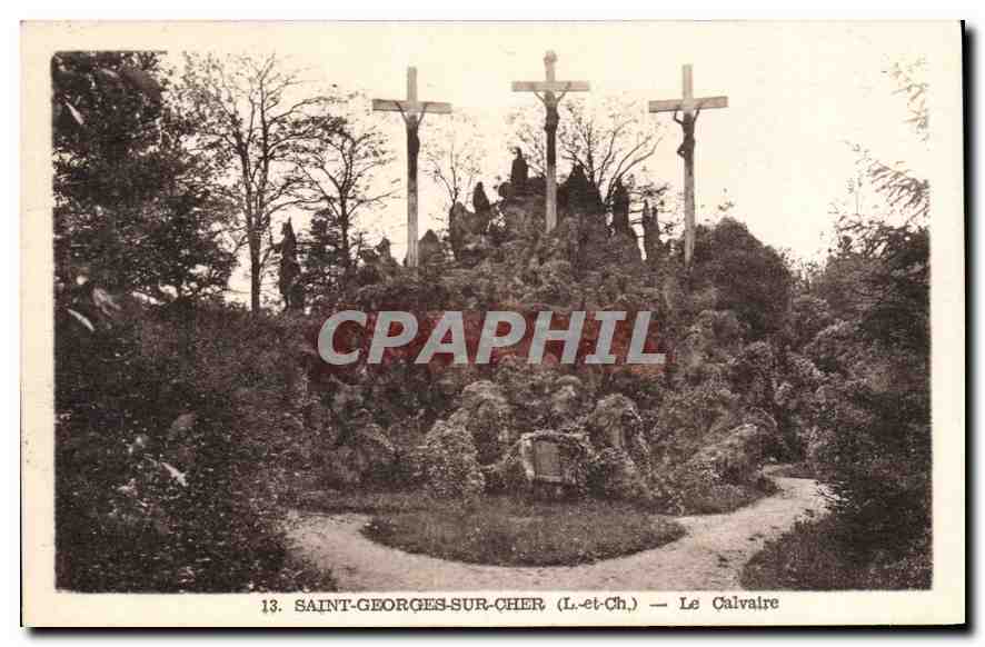 CPA Saint Georges sur Cher L et Ch le Calvaire 