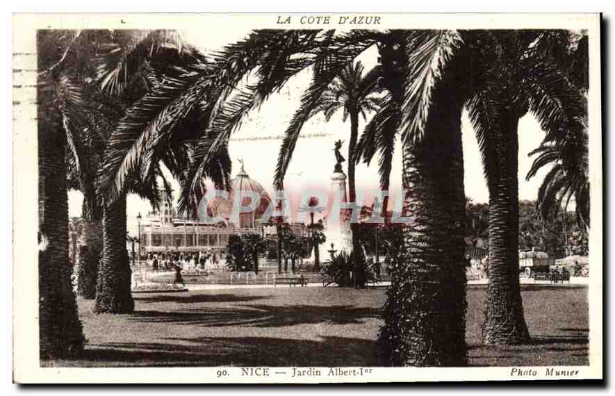 CPA La Cote d'Azur Nice Jardin Albert Ier 