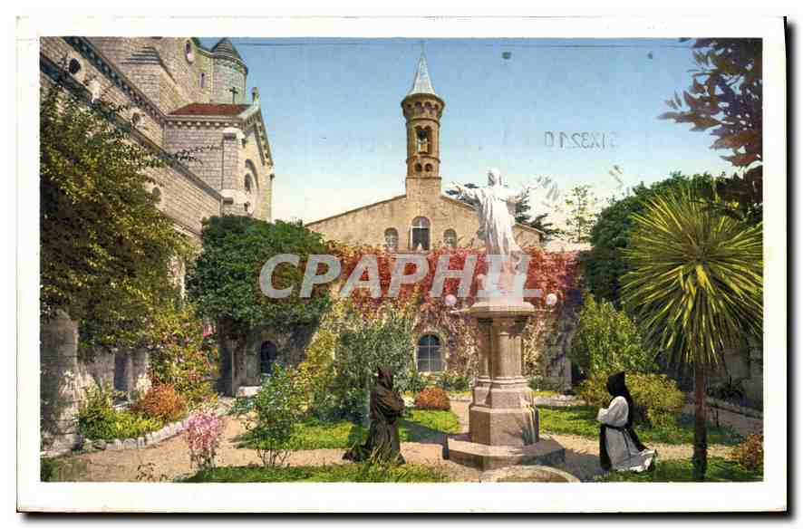 CPA Ile Saint Honorat jardin de la Vierge au centre du vieux Cloitre 