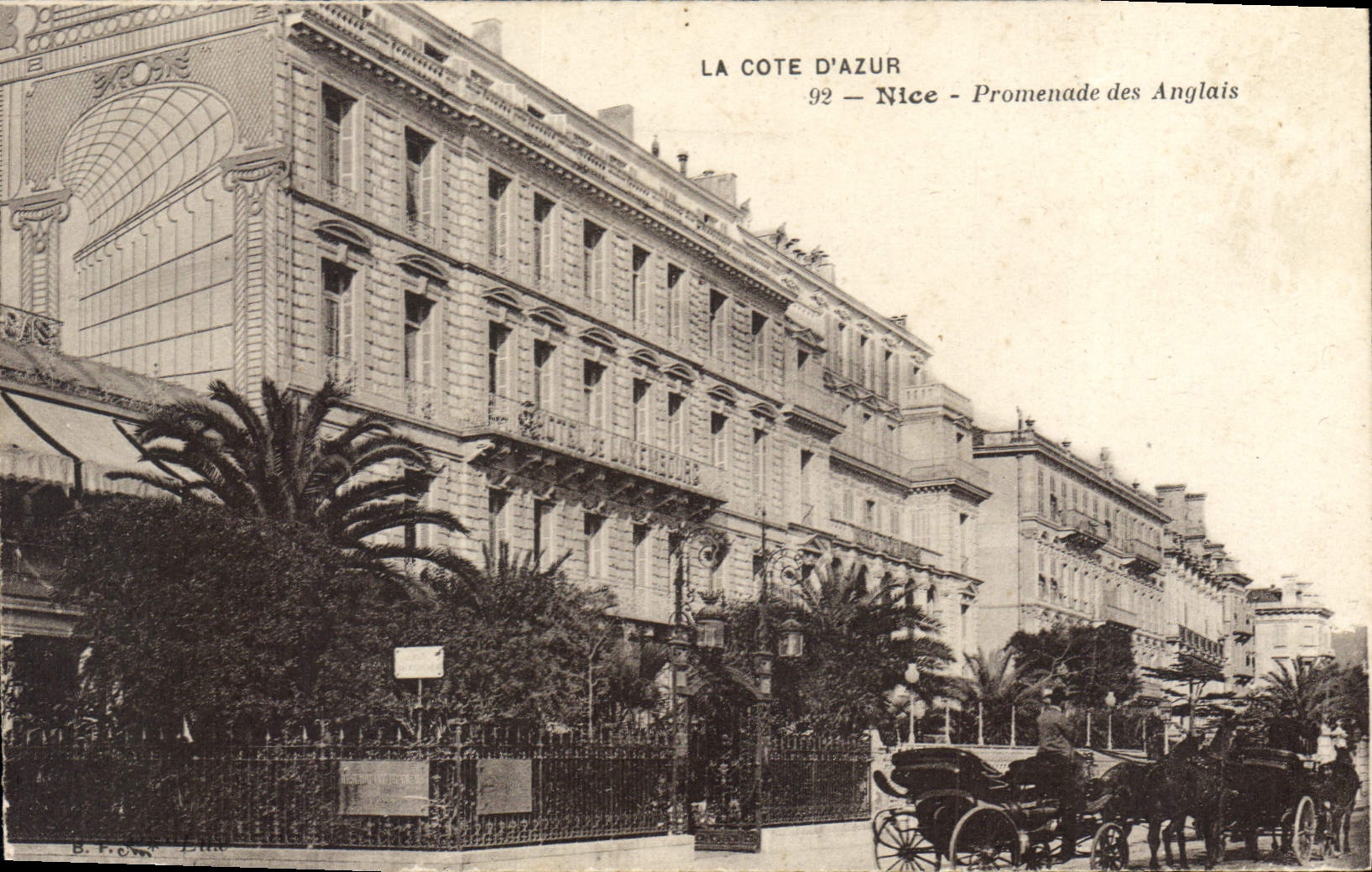 CPA La Cote d'Azur Nice Promenade des Anglais 