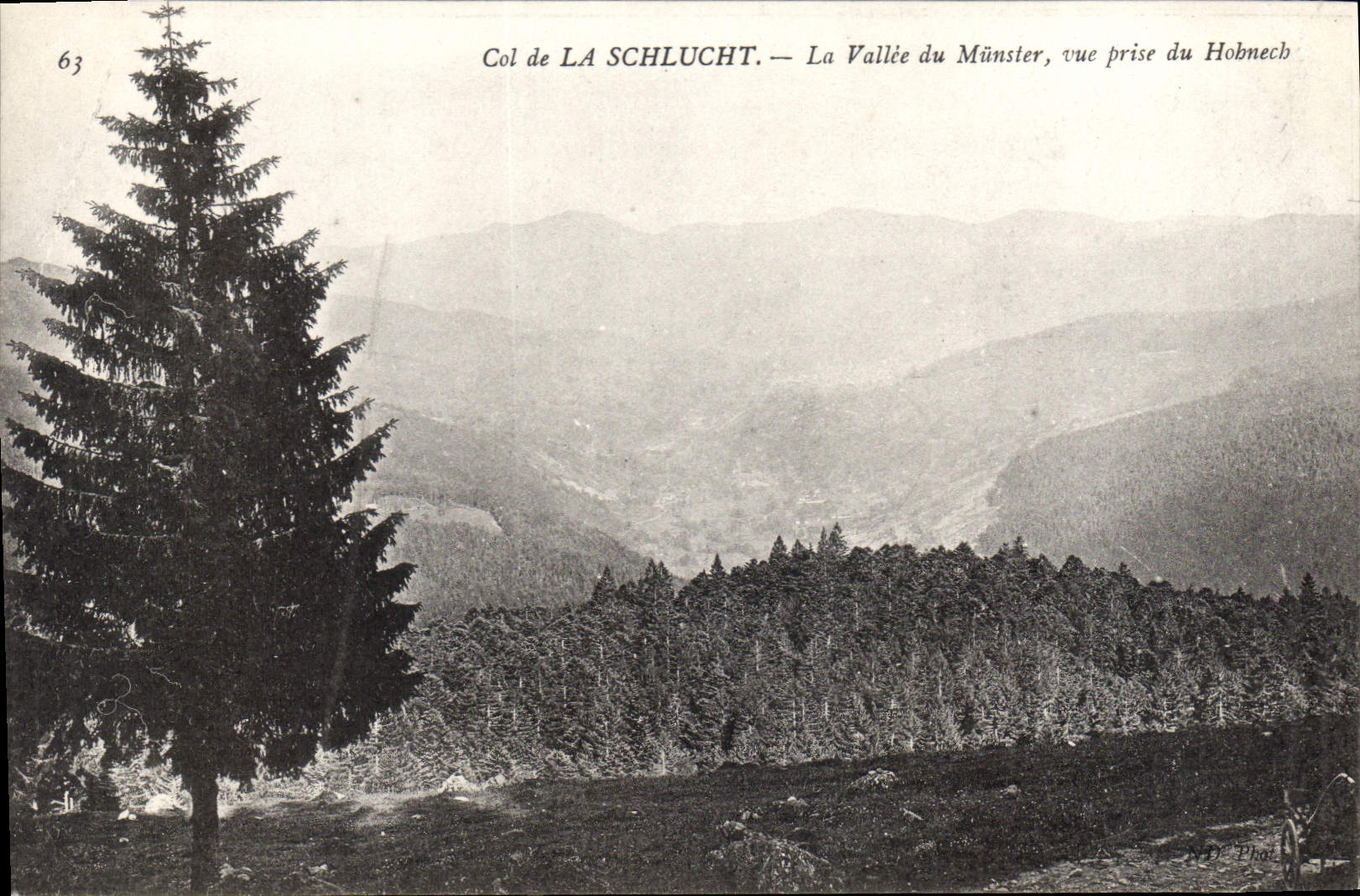 Col de LA SCHLUCT — La Vallée du Münster, vue prise du Hobnech — N.D. Phot.