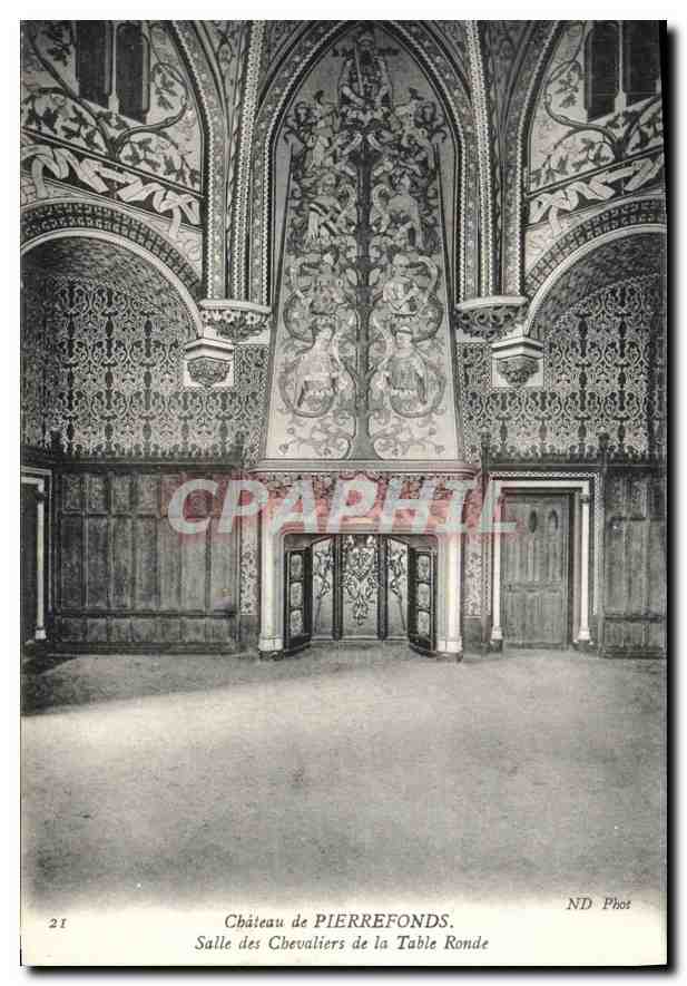 CPA Chateau de Pierrefonds salle des Chevaliers de la Table Ronde 