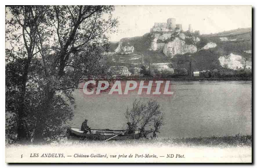 Les Andelys — Château-Gaillard, vue prise de Port-Morin — ND Pbot.