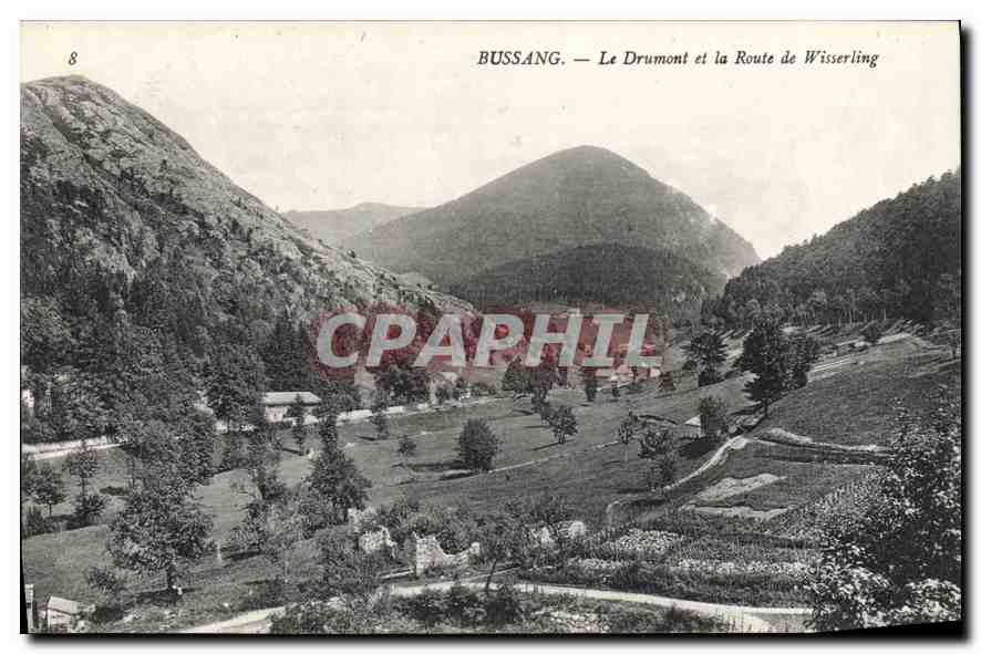 CPA Bussang le Drumont et la Route de Wisserling 