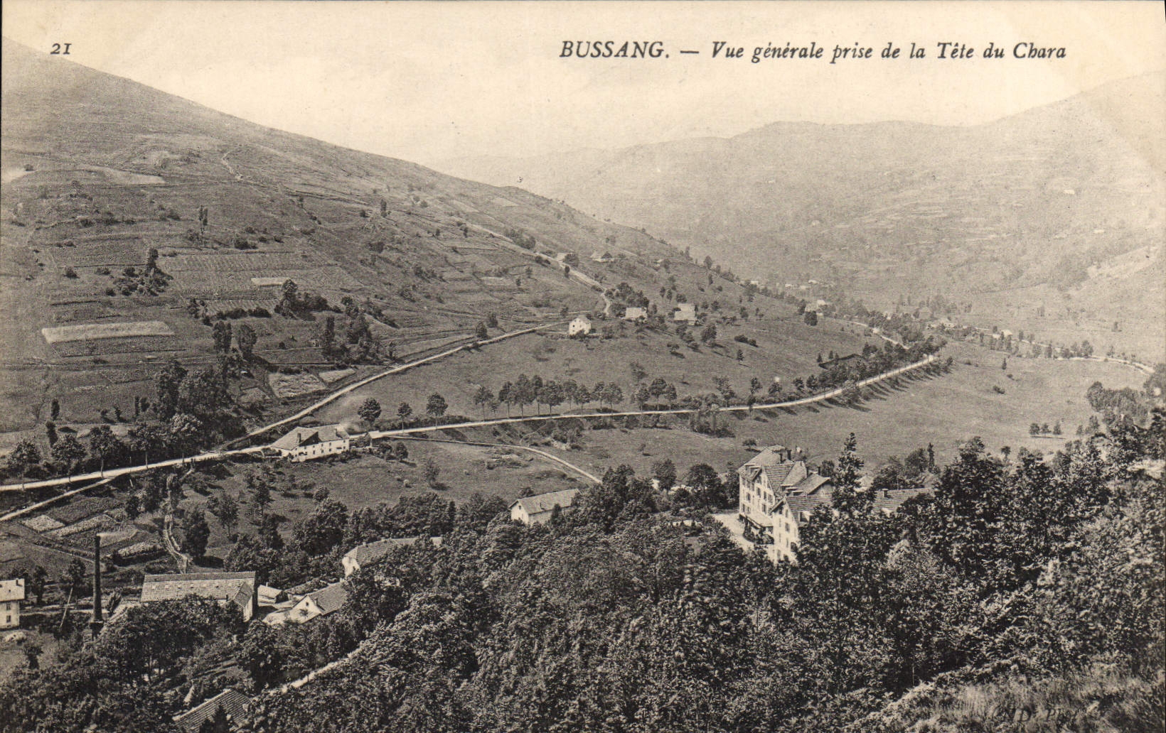 CPA Bussang vue generale prise de la Tete du Chara 