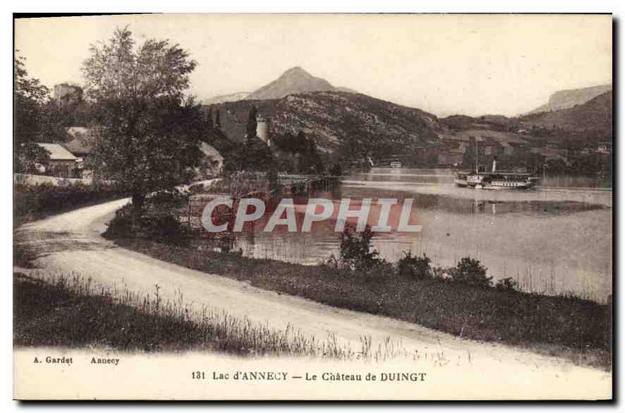 CPA Lac d'Annecy le chateau de Duingt 