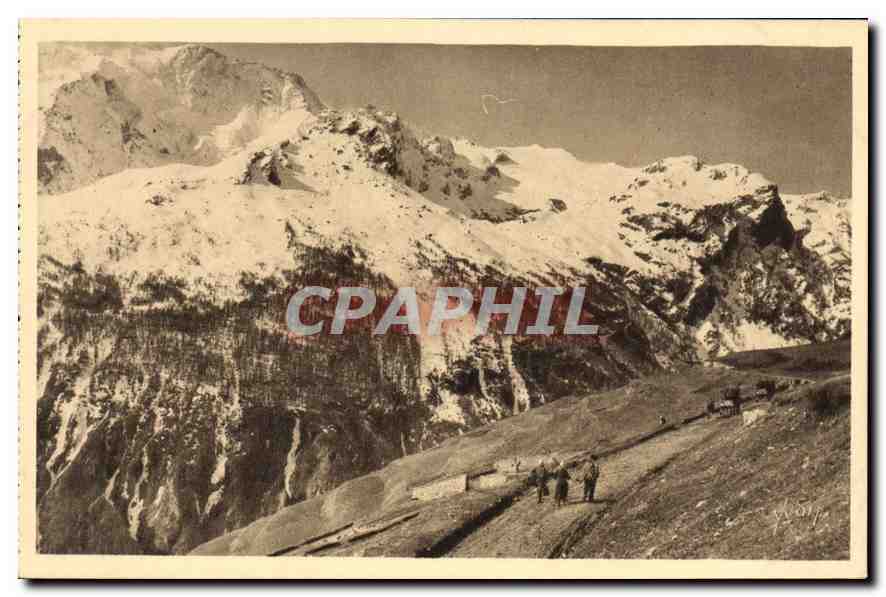 CPA Les Alpes le Massif du Pelvoux et les derniers prolongements des Grandes Rousses 