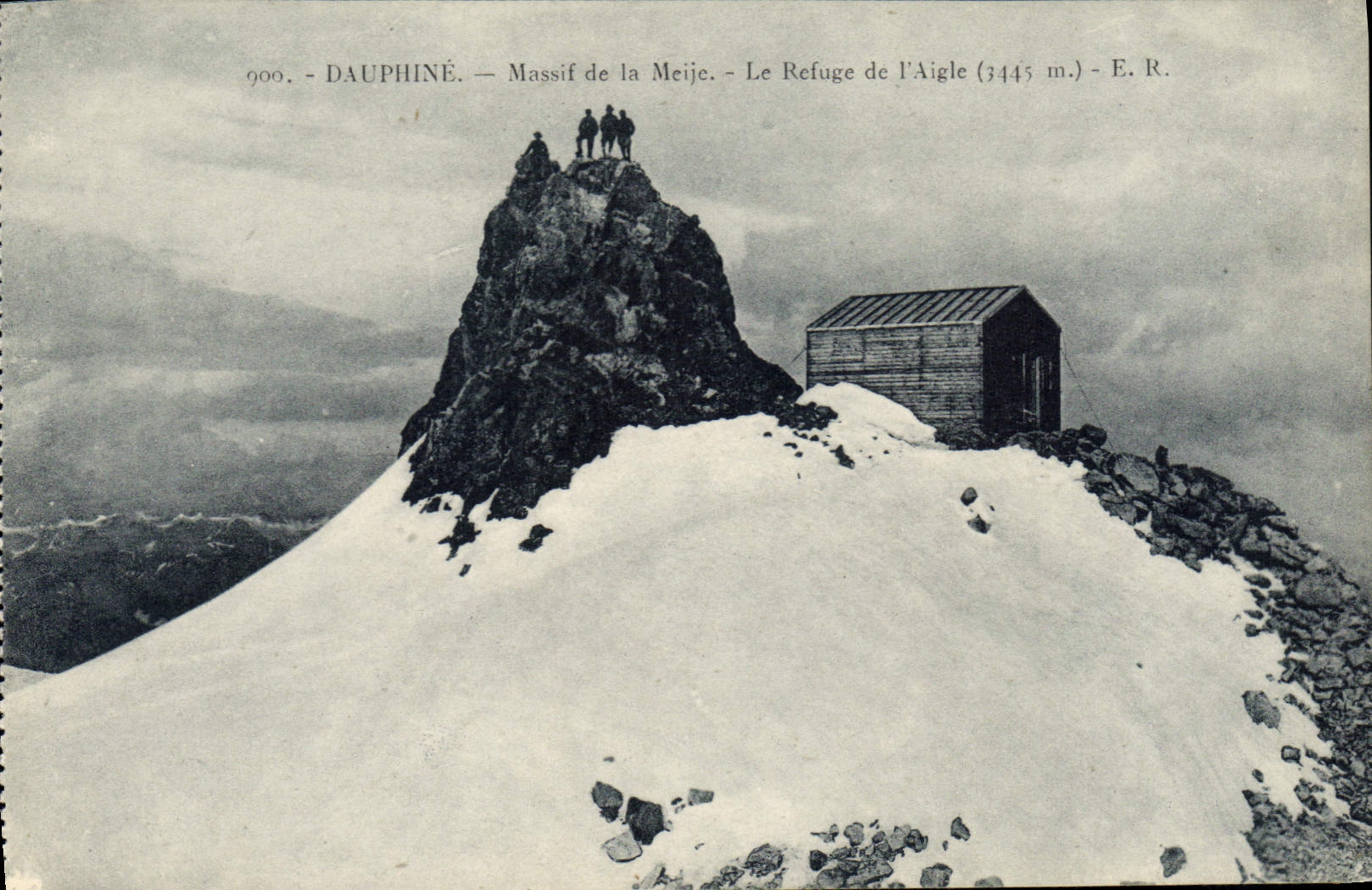 Massif de la Meije — Le Refuge de l'Aigle (3445 m.) — E. R.