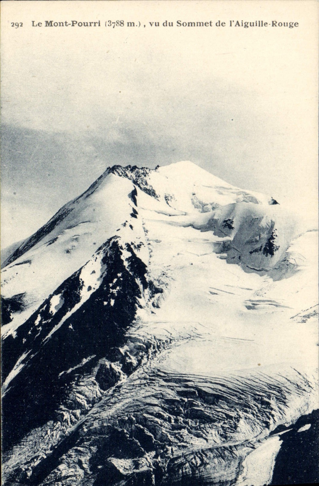Le Mont-Pourri (3788 m.), vu du Sommet de l'Aiguille-Rouge — n° 292