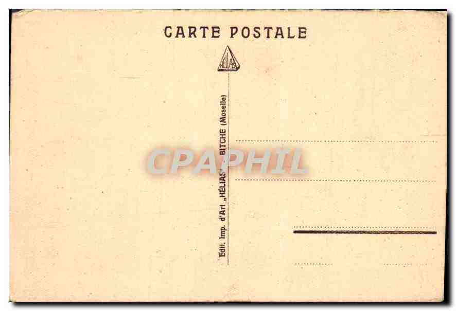 CPA Artillerie Portee Batterie Pendant le tir  — Rückseite