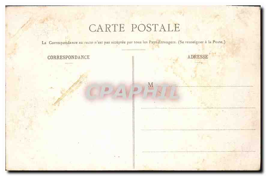 CPA Lourdes la Grotte de Massabielle  — Verso