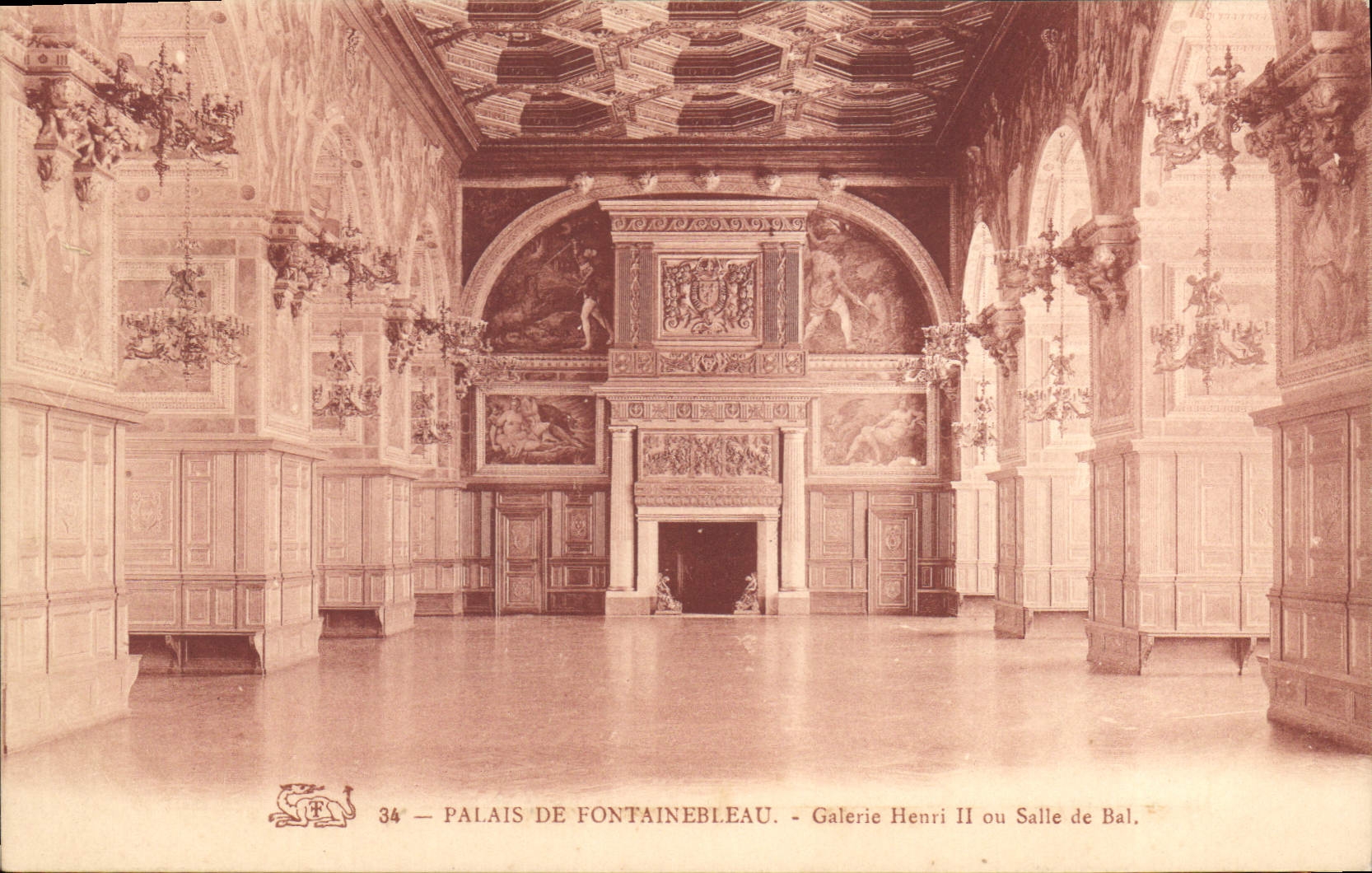 Palazzo di Fontainebleau — Galleria Henri II o Sala da Ballo — n°34