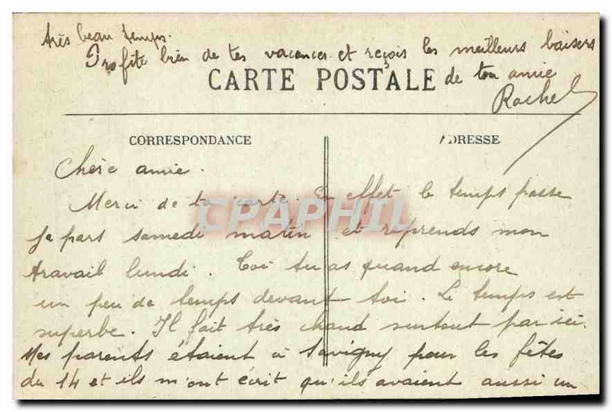 CPA Vieil hotel de Ville Grosse Cloche Bordeaux Grosse Cloche  — Verso