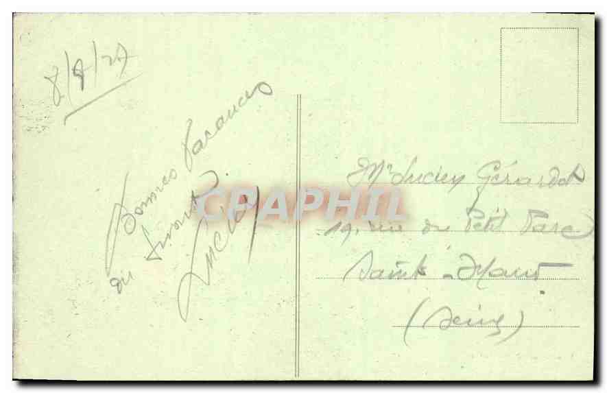 Mont Saint Michel — Grande Marée par un Jour de Tempête — J.P. - 112 — Édition spéciale à l'Abbaye — Reverso