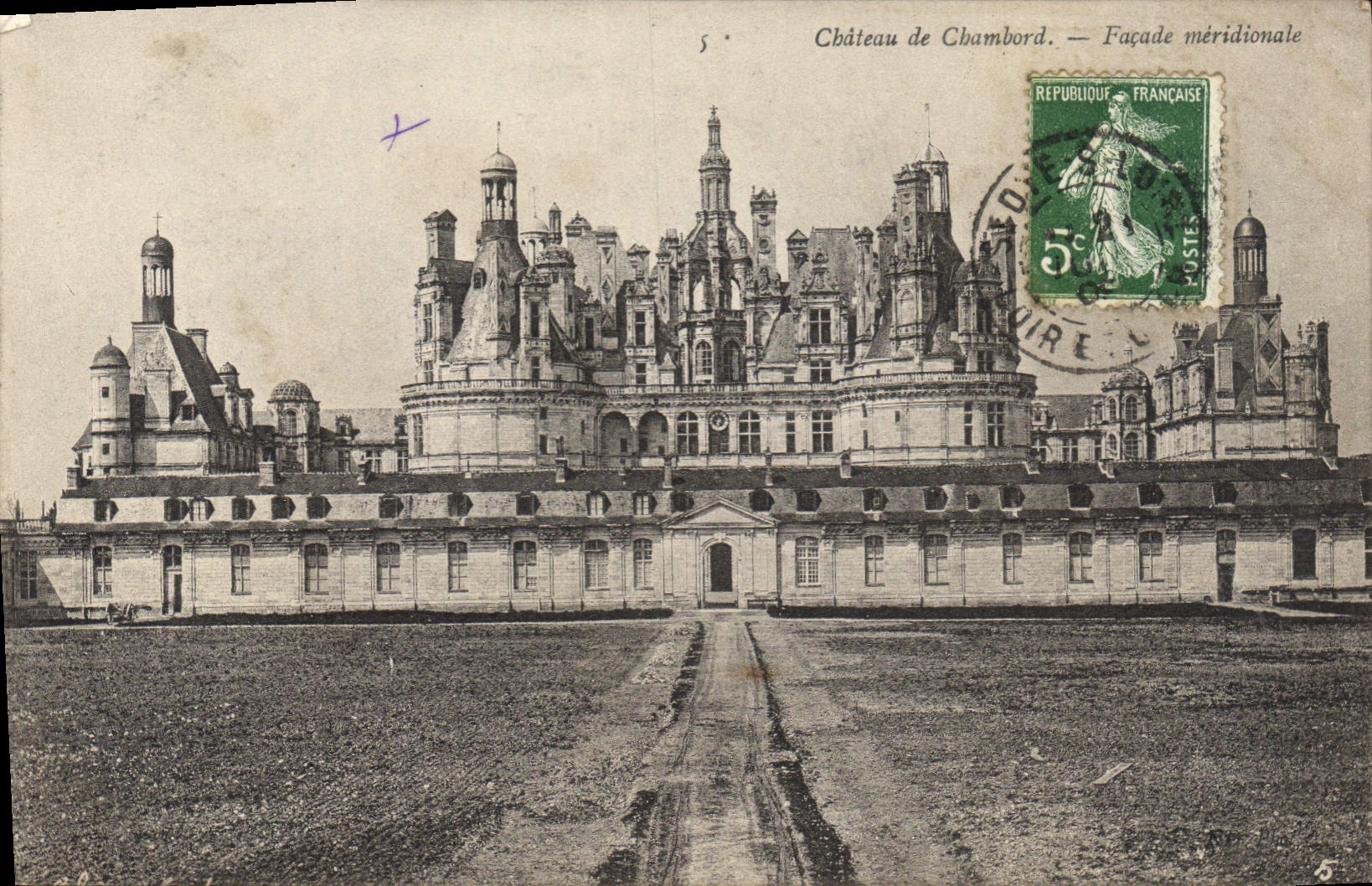 CPA Chateau de Chambord Facade meridionale 