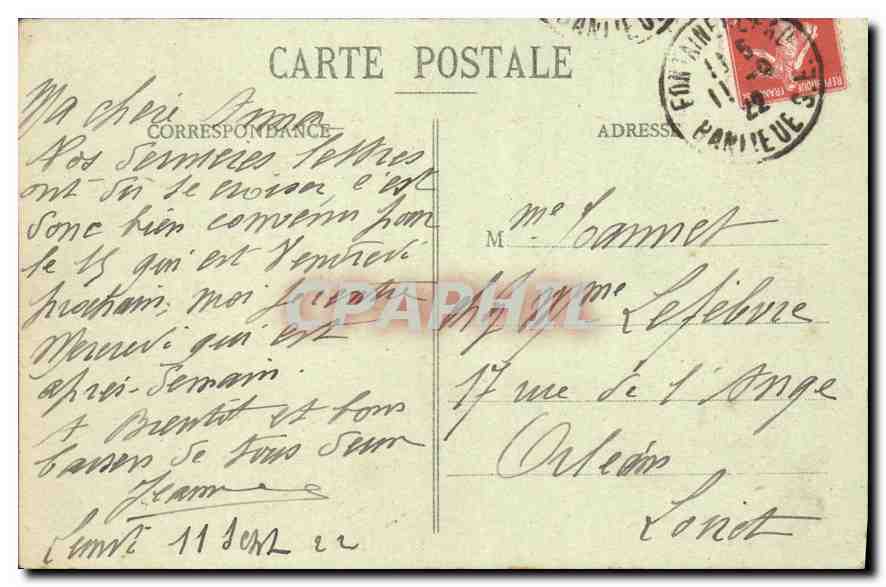 Forêt de Fontainebleau — Anitre de Vulcain (Rochers d'Avon) — n°112 — Verso