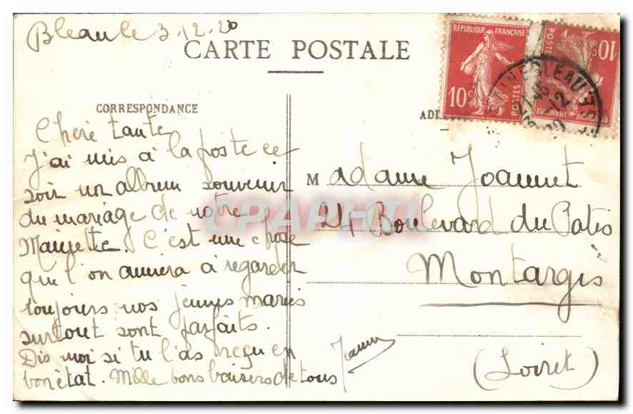 Grotte du Serment (Mont Aigu) — Forêt de Fontainebleau — Éditeur non identifié, n° 378 — Rückseite