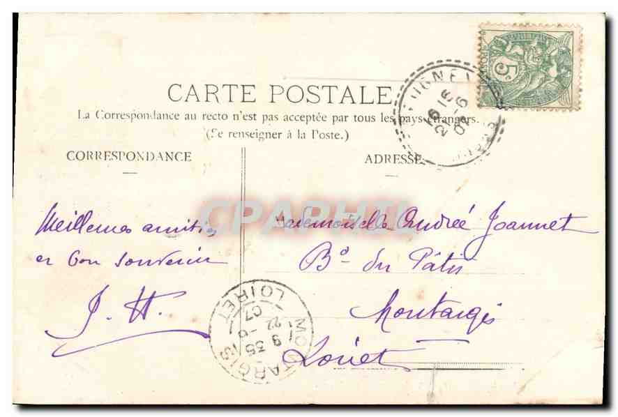 CPA Vallee de la Loue la Loue a Scey en Varais  — Rückseite