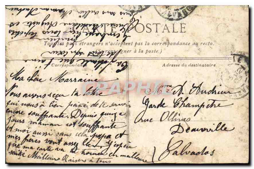 CPA Environs de Rouen Petit Couronne Maison de Corneille  — Rückseite