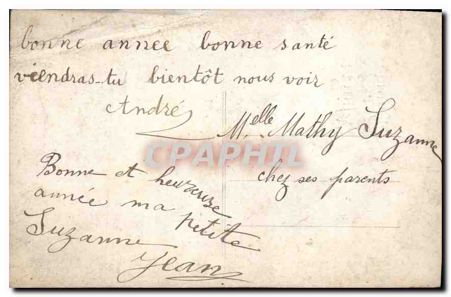 Niño en traje de marinero — Feliz Año — CPAPHIL n°416 — Reverso