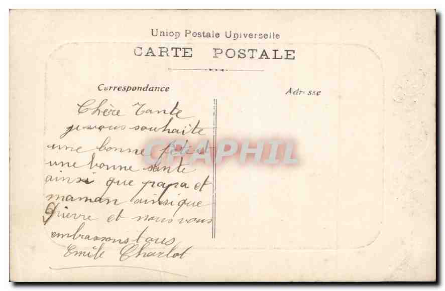 CPA Bonne Fete Enfant — Rückseite