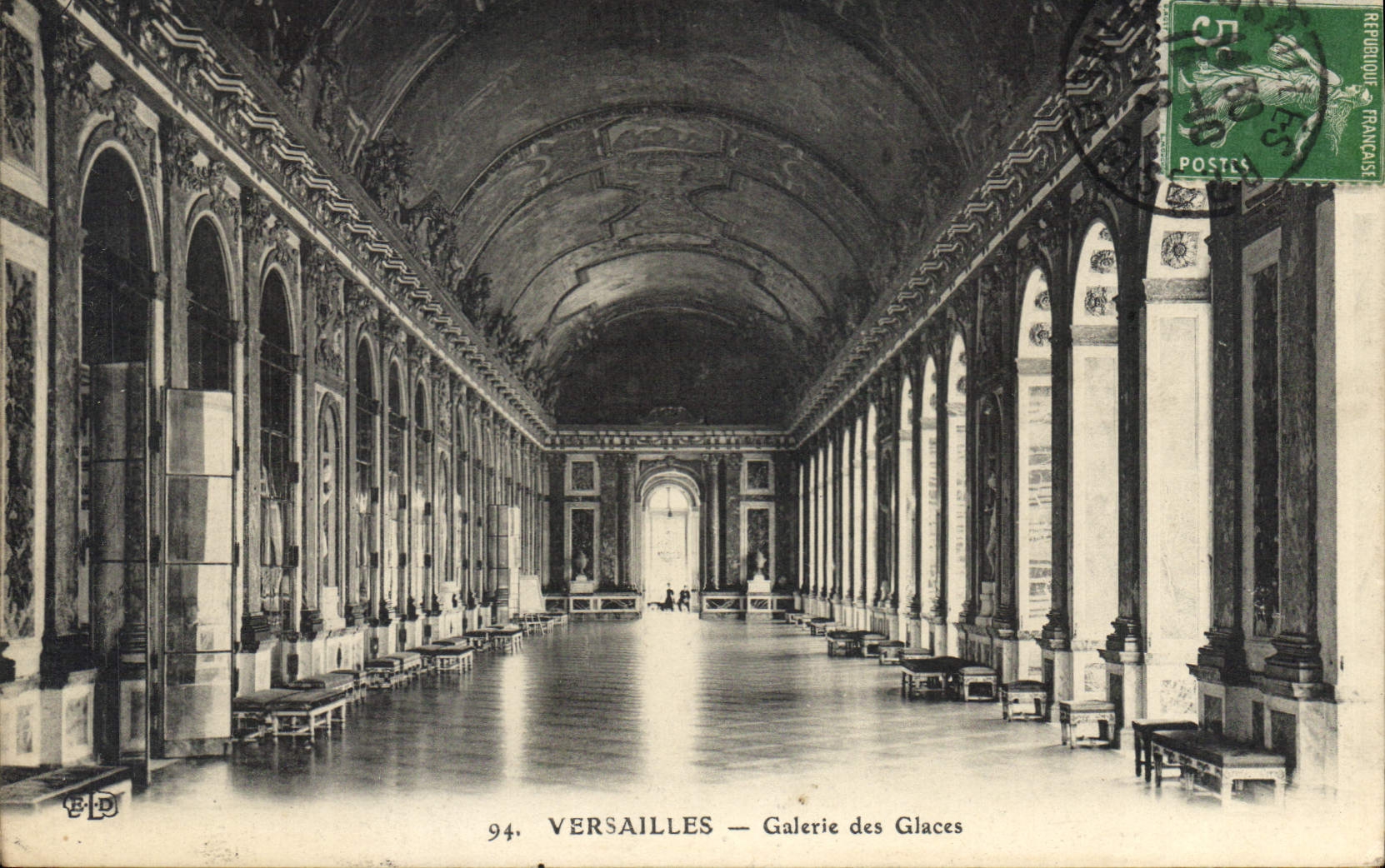 Versailles — Galerie des Glaces — Éditeur B.D. n°94