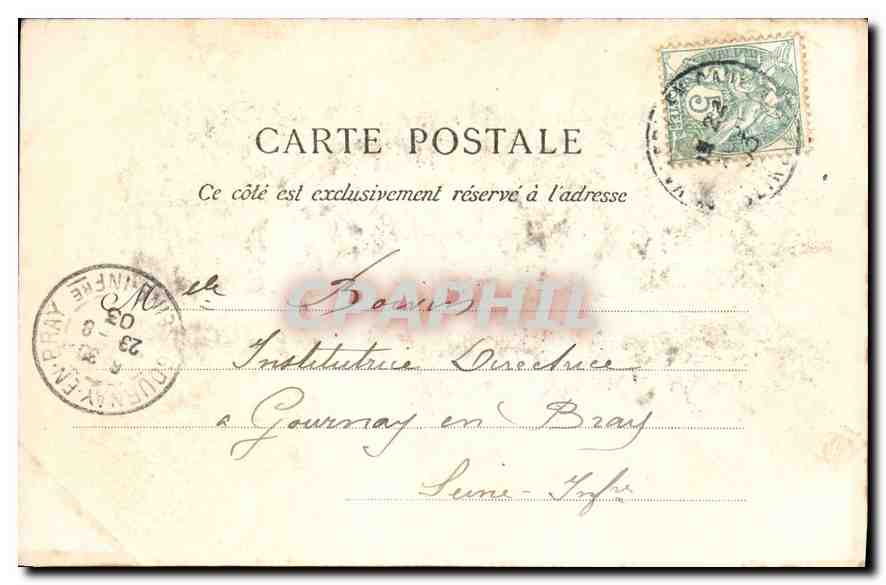 CPA Saint Valery en Caux L'Eglise  — Rückseite