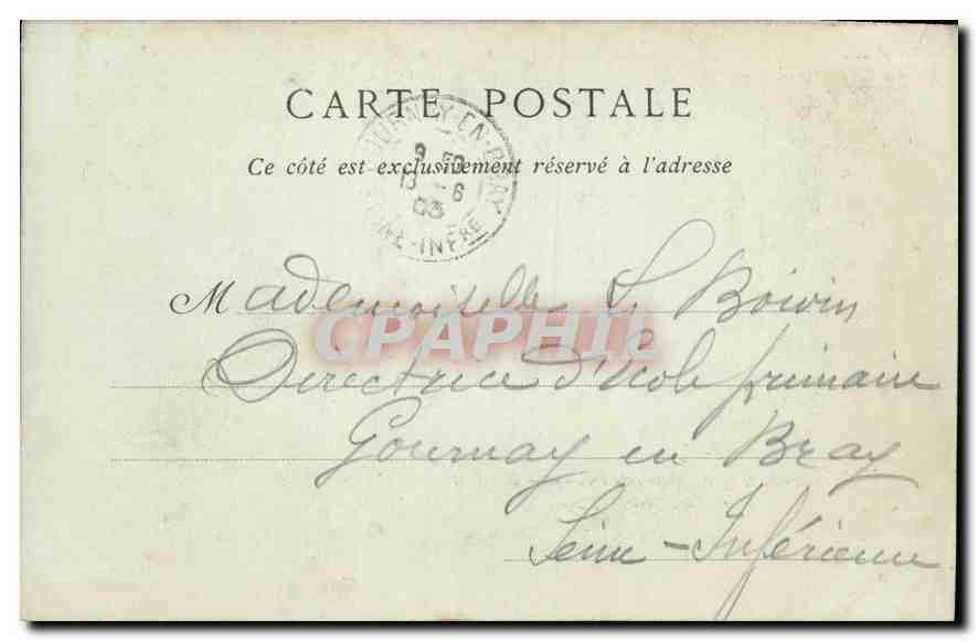 CPA Vue generale de la Benedictine de Fecamp  — Rückseite