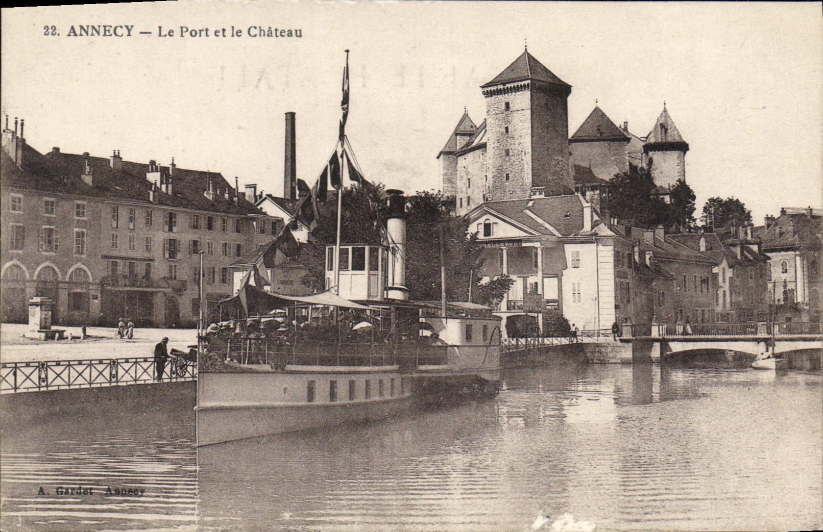 Annecy — Le Port et le Château — A. Garder Annecy
