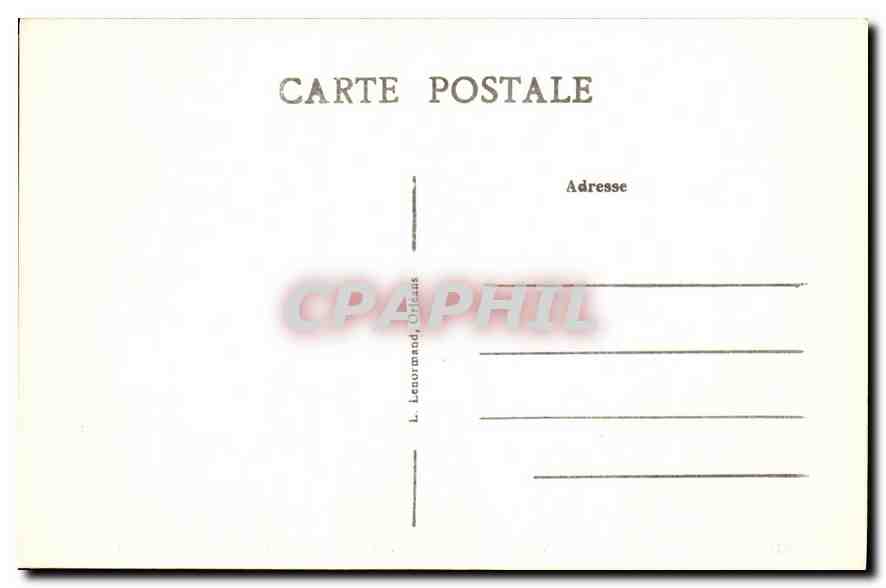 CPA Blois L et C Le Chateau L'Allee de Gaston d'Orleans ceuvre de Francois Manaard XVI siecle  — Verso