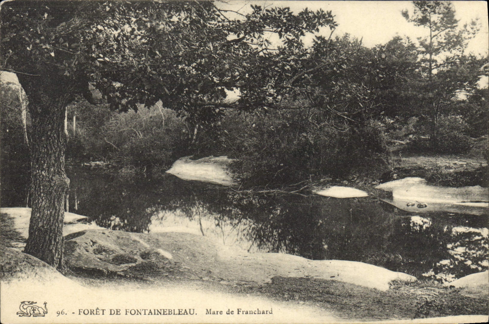 Bosque de Fontainebleau — Mare de Franchard — Editor no identificado, n.º 96