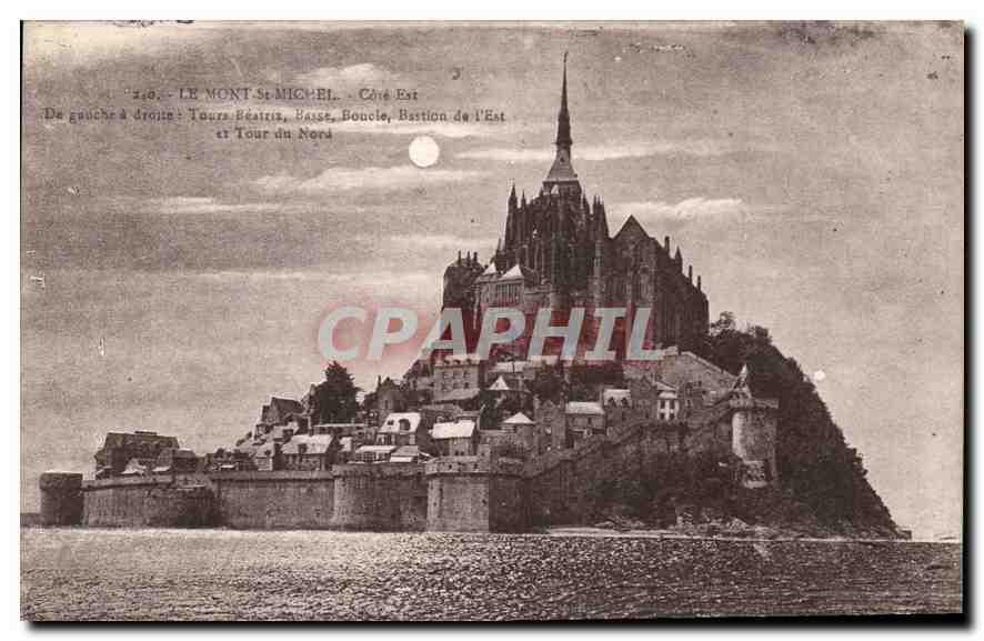 Mont-Saint-Michel — Vue du côté Est — Laurent, Sèvres, Paris