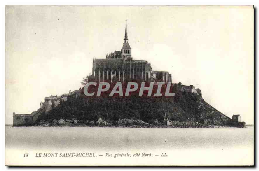 Le Mont Saint-Michel — Vue générale, côté Nord — LL. n°18