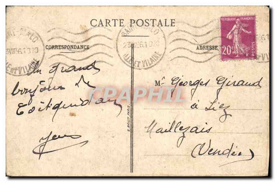 CPA La Caserne le Refectoire Militaria — Rückseite