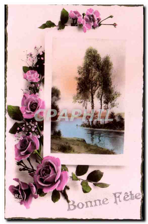 CPA Bonne Fete Fleurs