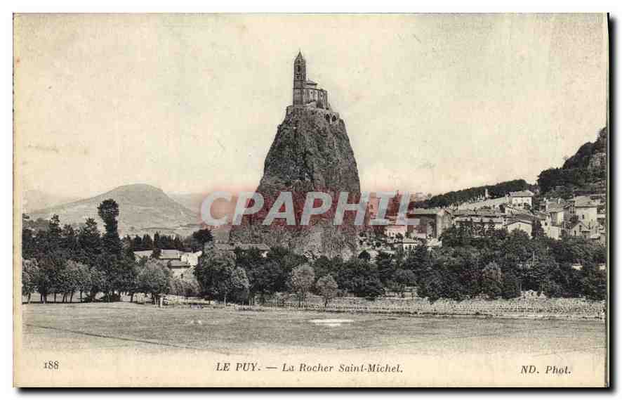 CPA Le Puy La Rocher Saint Michel 