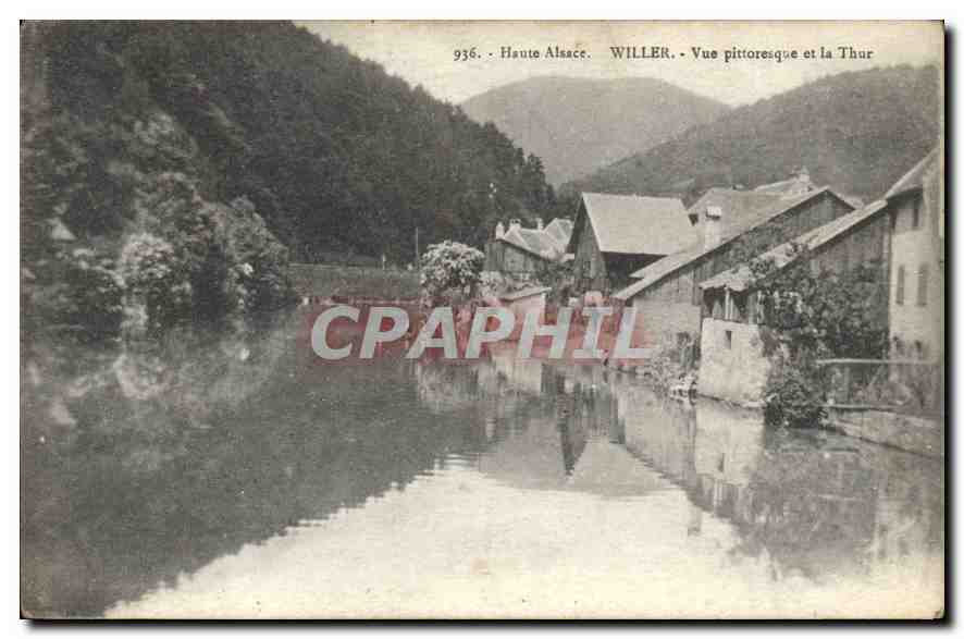 CPA Haute Alsace Willer Vue pitoresque et la Thur 