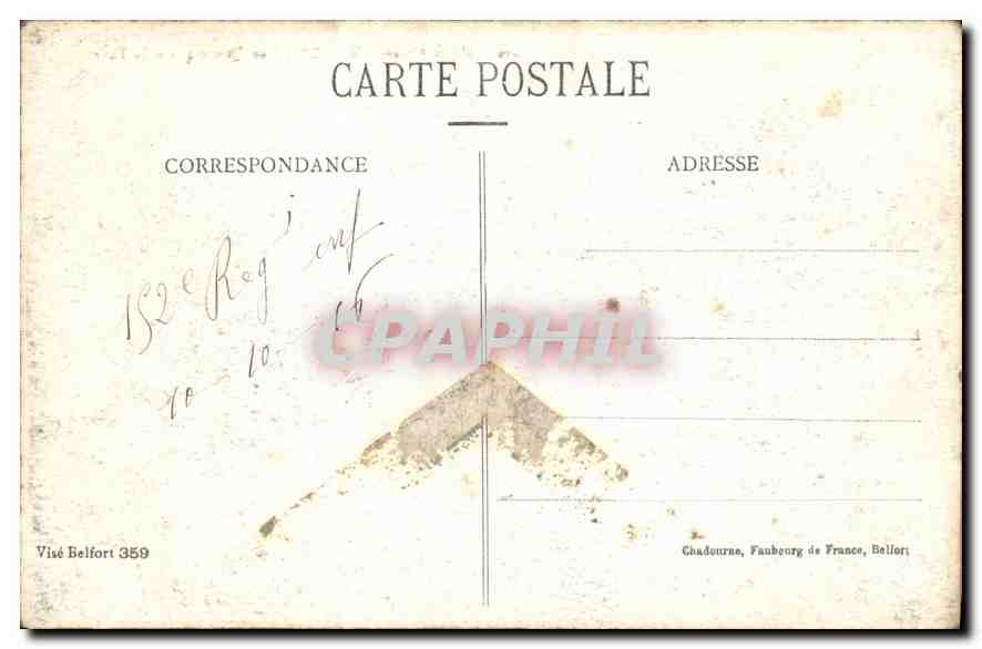 CPA Haute Alsace Willer Vue pitoresque et la Thur  — Rückseite