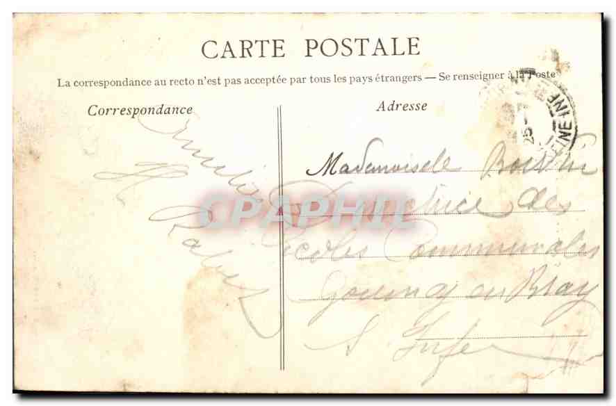CPA La Bretagne Pittoresque Bateau de Poche toutes voiles debors — Rückseite