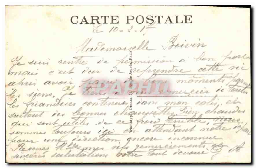 CPA La Ferte Milon Aisne Ruines du vieux Chateau  — Rückseite