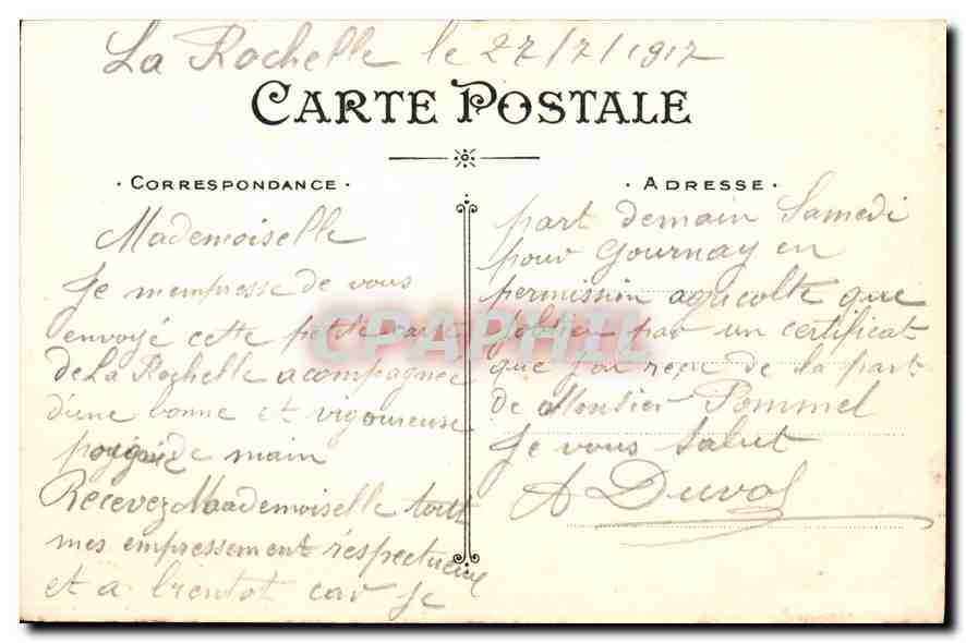 CPA La Rochelle Le Bassin d'cebounage a maree haute Bateau — Rückseite
