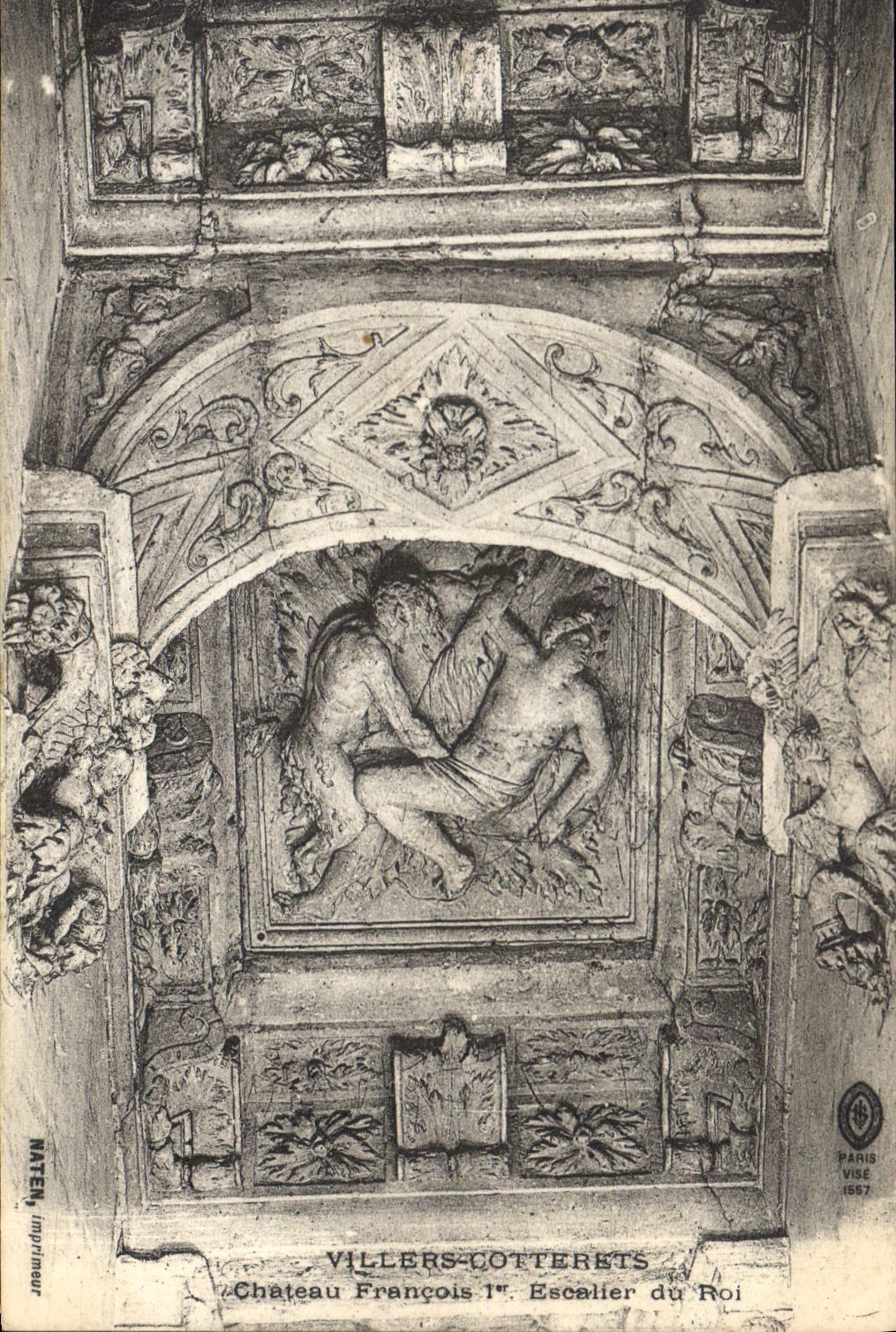 CPA Villers Cotterets Chateau Francois 1er Escalier du Roi 