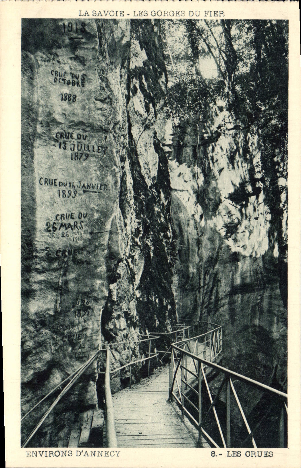 Les Gorges du Fier — Les crues — L. Faurax, édit. Annecy (Haute-Savoie)