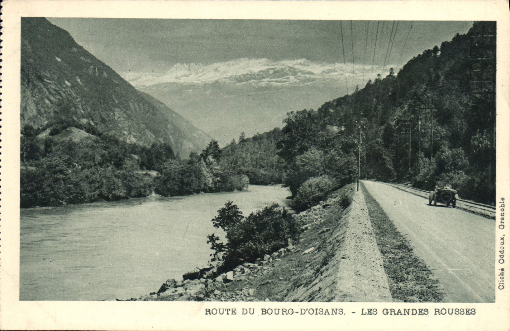 CPA Route du Bourg d'Oisans Les Grandes Rousses 