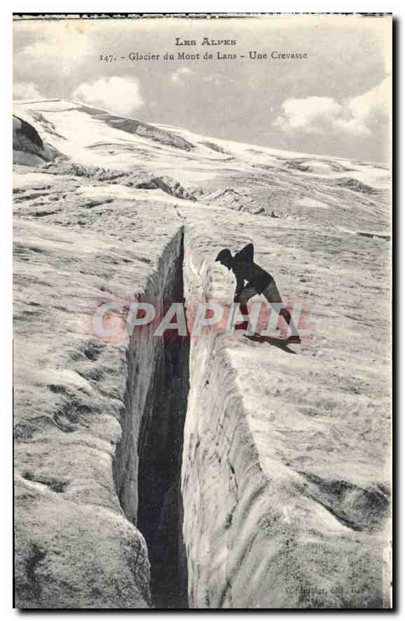 Glacier du Mont de Lans — Une Crevasse — C. Chalier, Gif-sur-Yvette