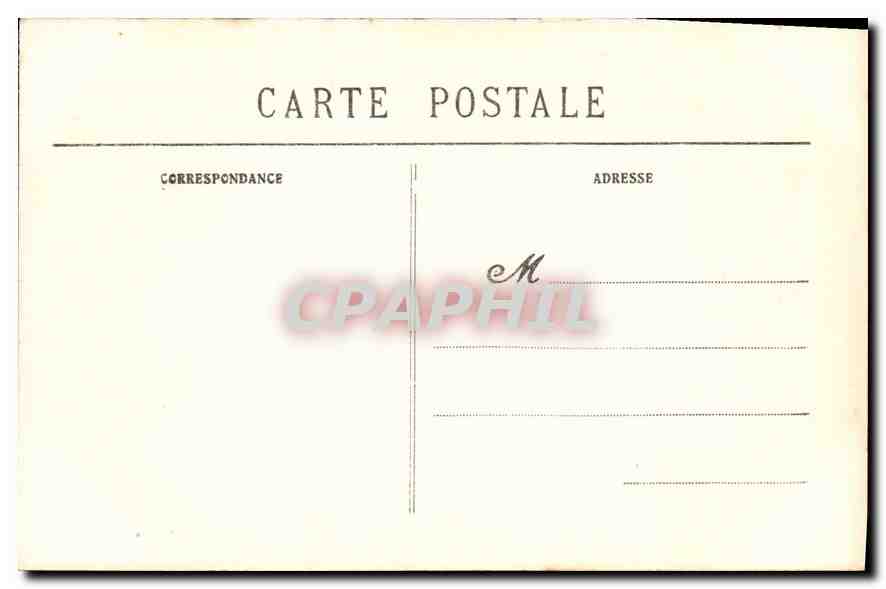 CPA Poitiers Vienne Palais de Justice Cheminee et Vesrieres de la Salle des Pas Perdus Ancien Palais — Rückseite