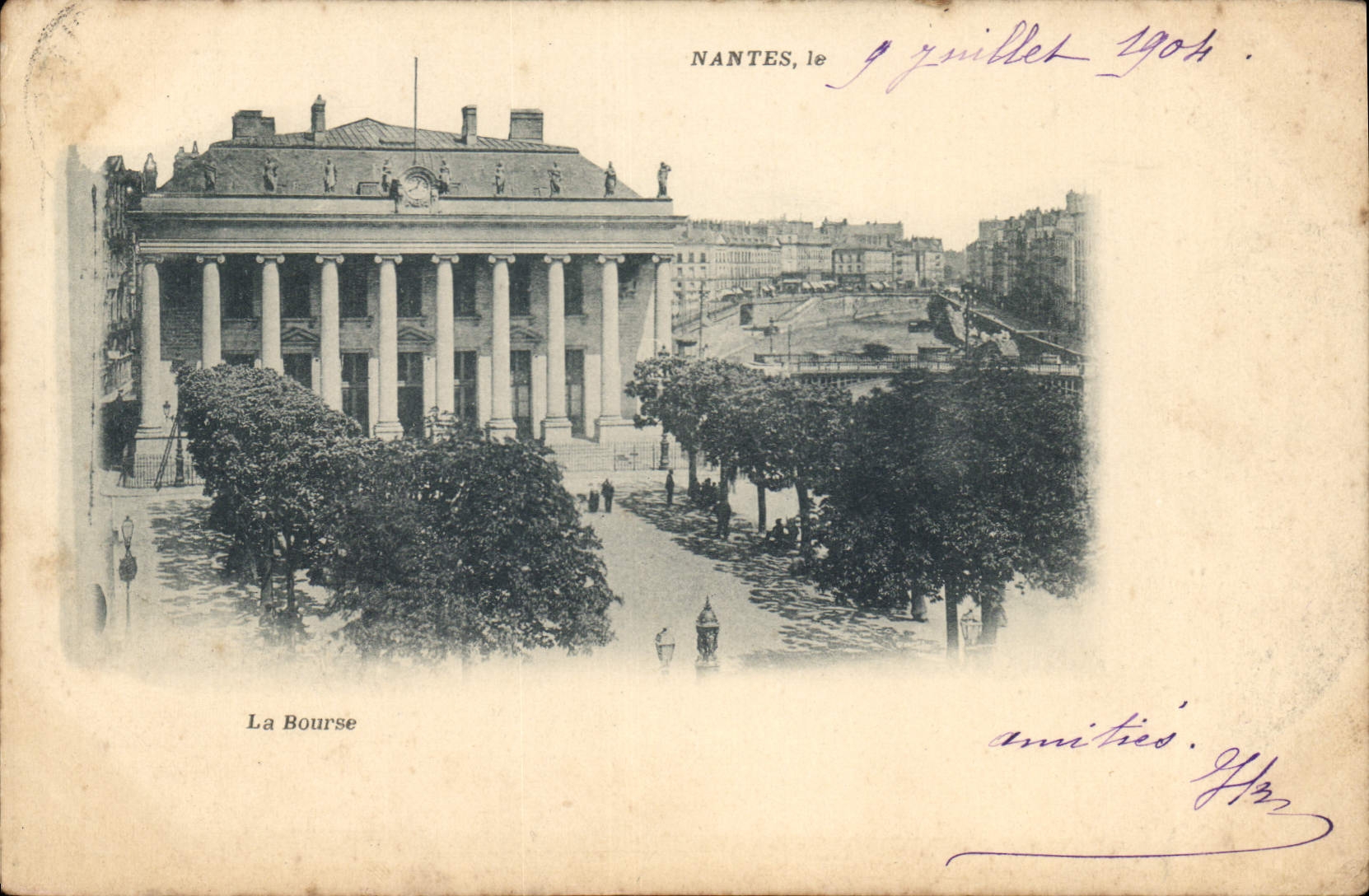 La Bourse — Nantes — éditeur anonyme, n° de série non visible