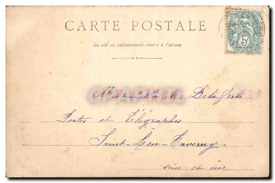 La Bourse — Nantes — éditeur anonyme, n° de série non visible — Rückseite